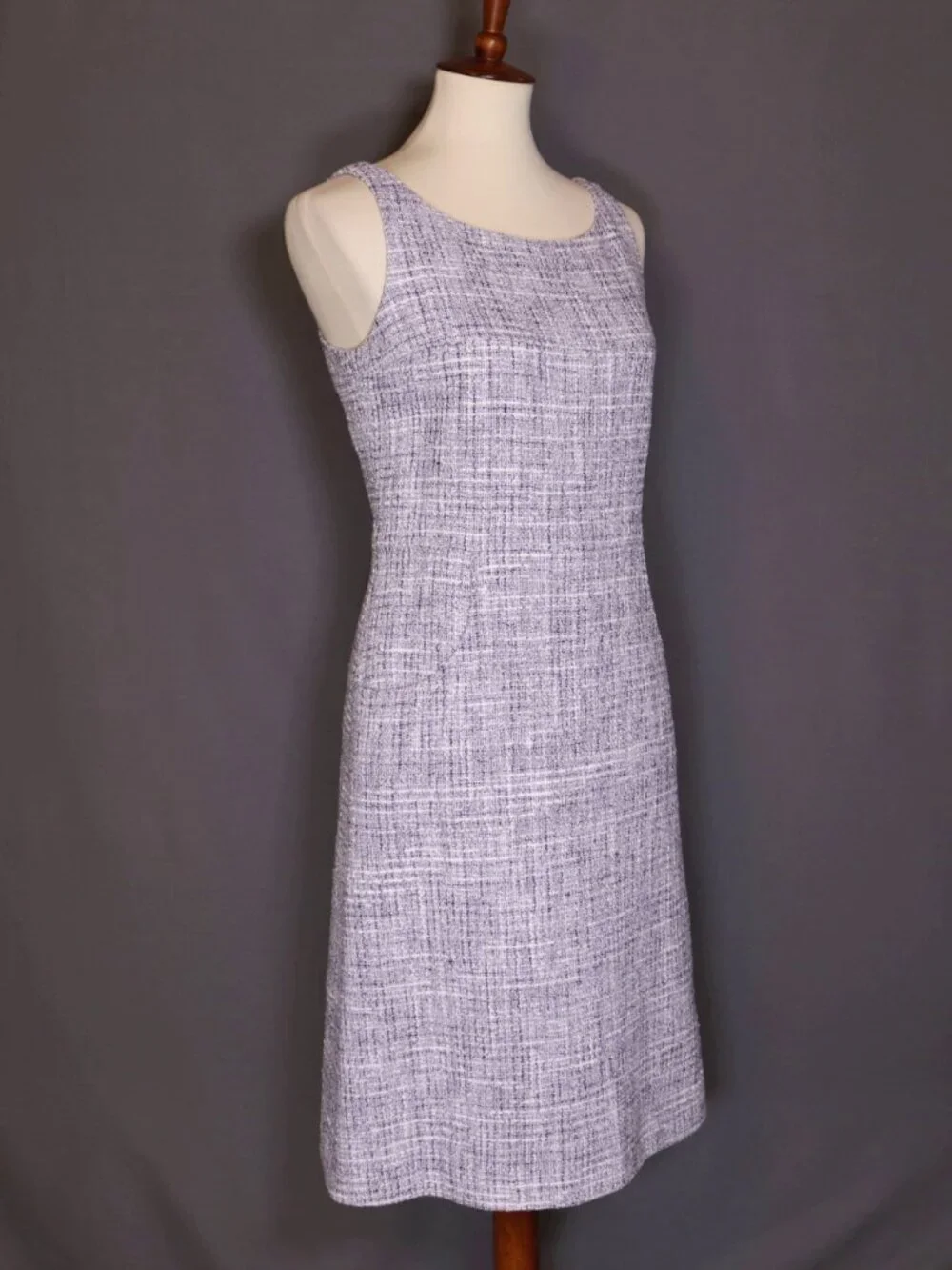 CHANEL Size 40 Lilac Purple White Dress Knee Length - Picture 3 of 15